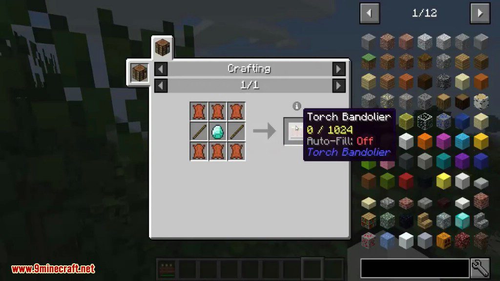 Torch Bandolier Mod Crafting Recipes 1