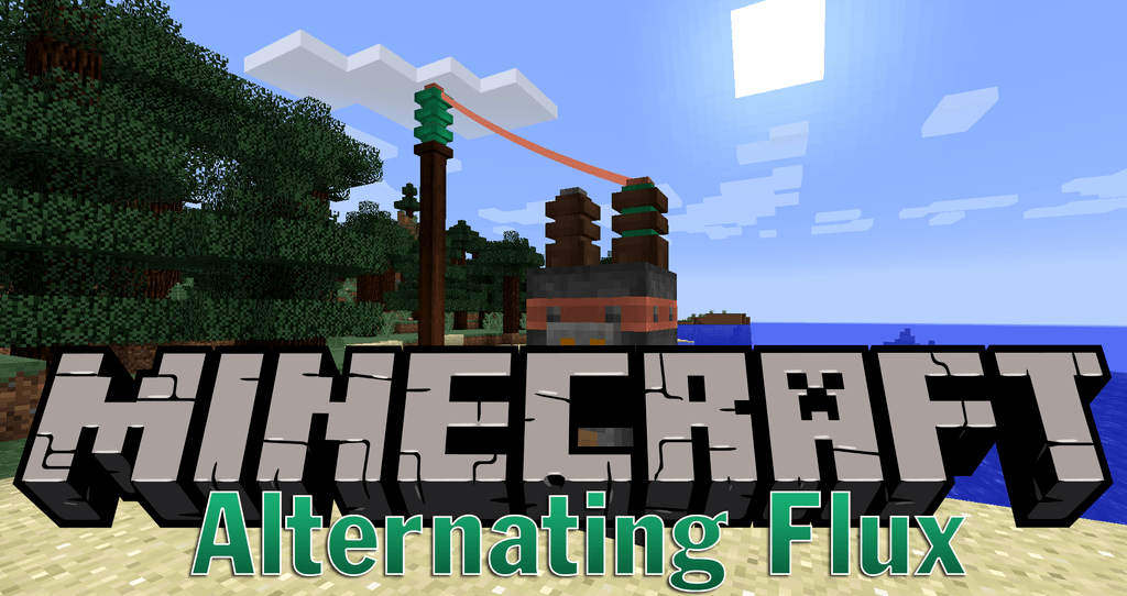 Alternating Flux mod for minecraft logo