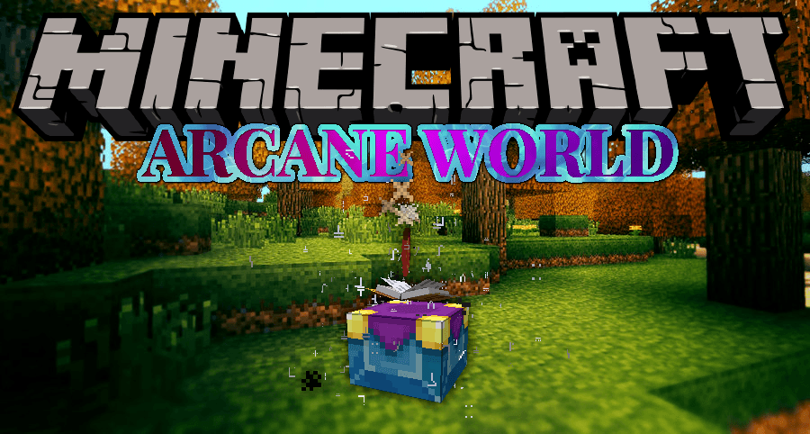 Arcane World mod for minecraft logo