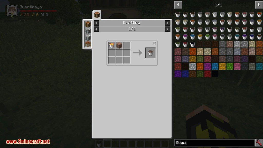 Liquid Blocks Mod Crafting Recipes 2