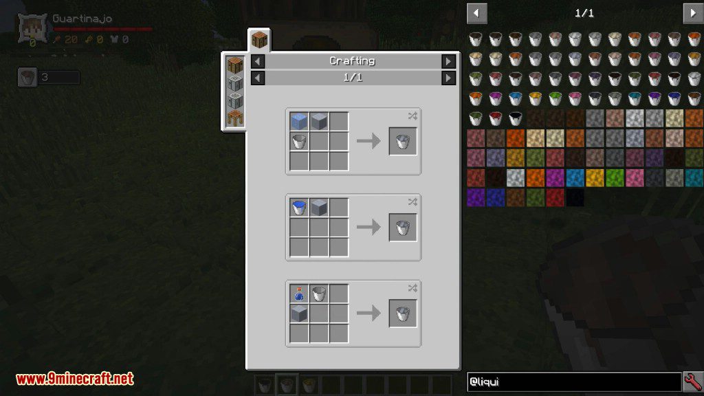 Liquid Blocks Mod Crafting Recipes 3