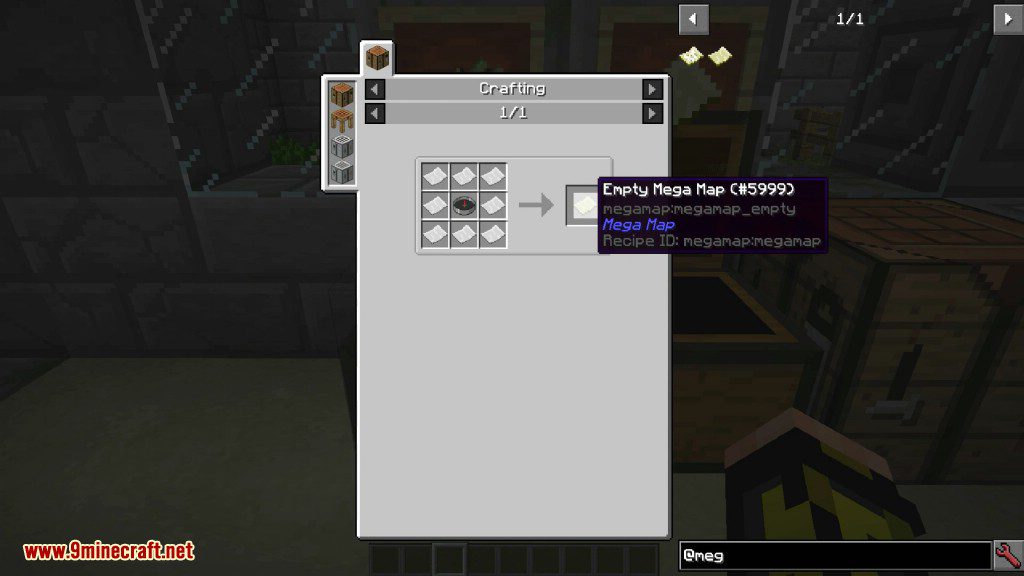 Mega Map Mod Crafting Recipes 1