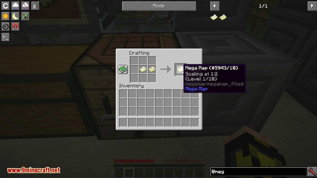 Mega Map Mod Crafting Recipes 2