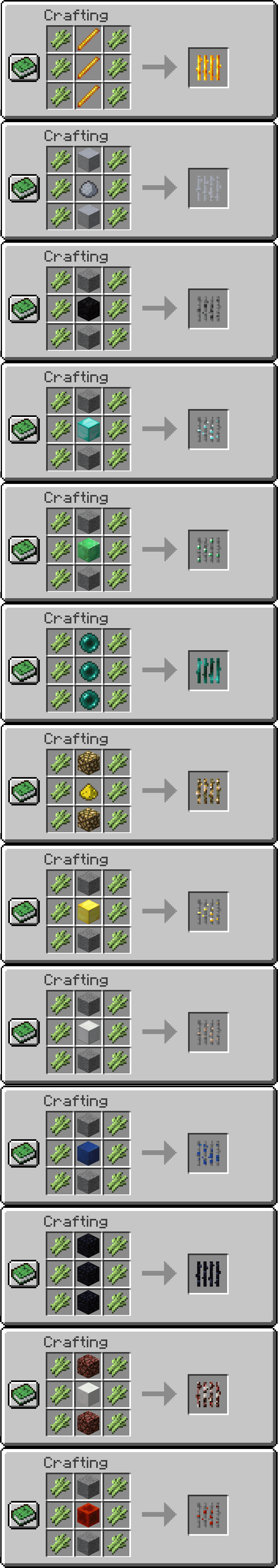 Ore Reeds Mod Crafting Recipes 2