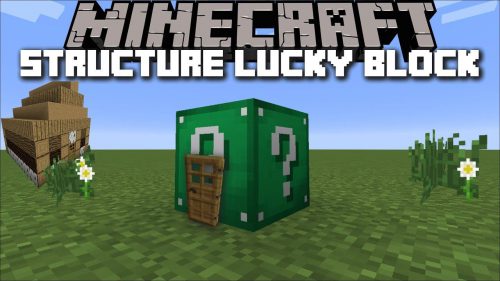 1.8 Lucky Block Emerald v1.9! New Lucky Items! - Minecraft Mods