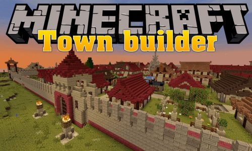 Town Builder mod for minecraft logo
