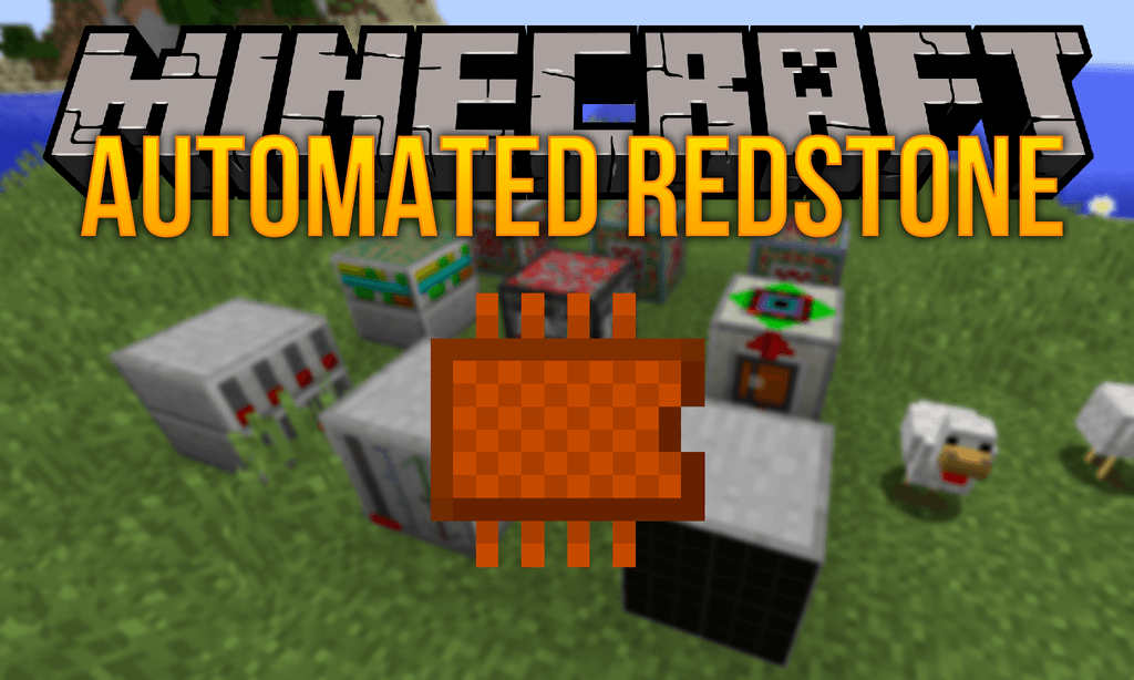 Automated Redstone mod for minecraft logo