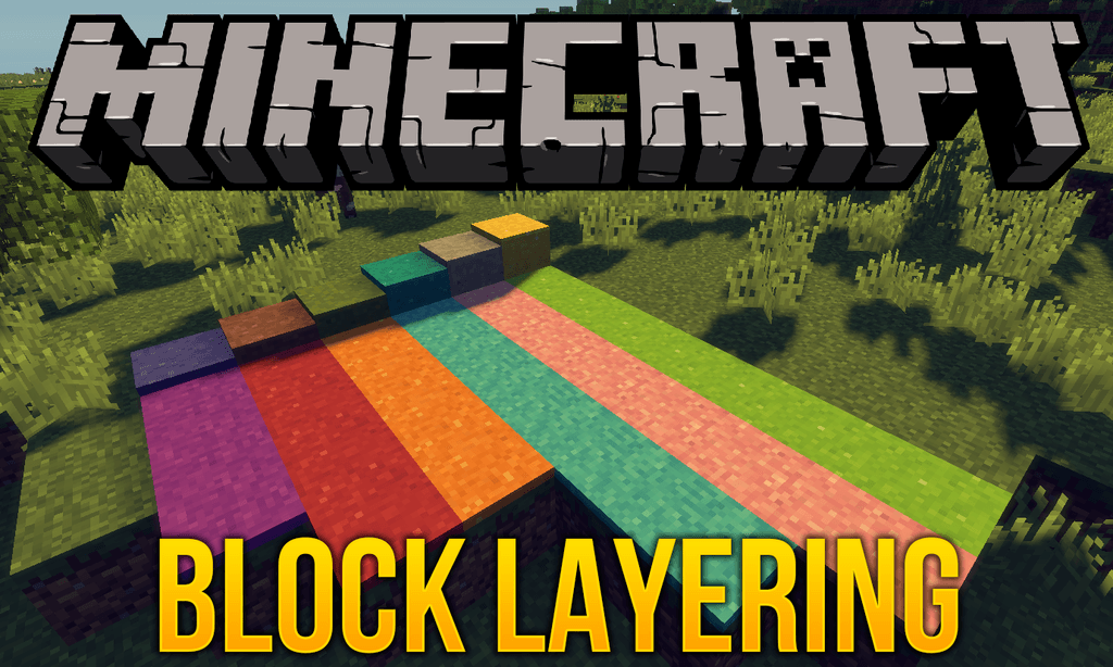 Block Layering mod for minecraft logo