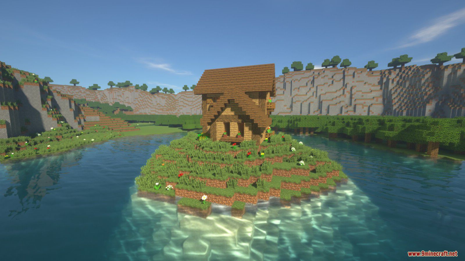 Cliffside Wooden Mansion Map Screenshots (1)