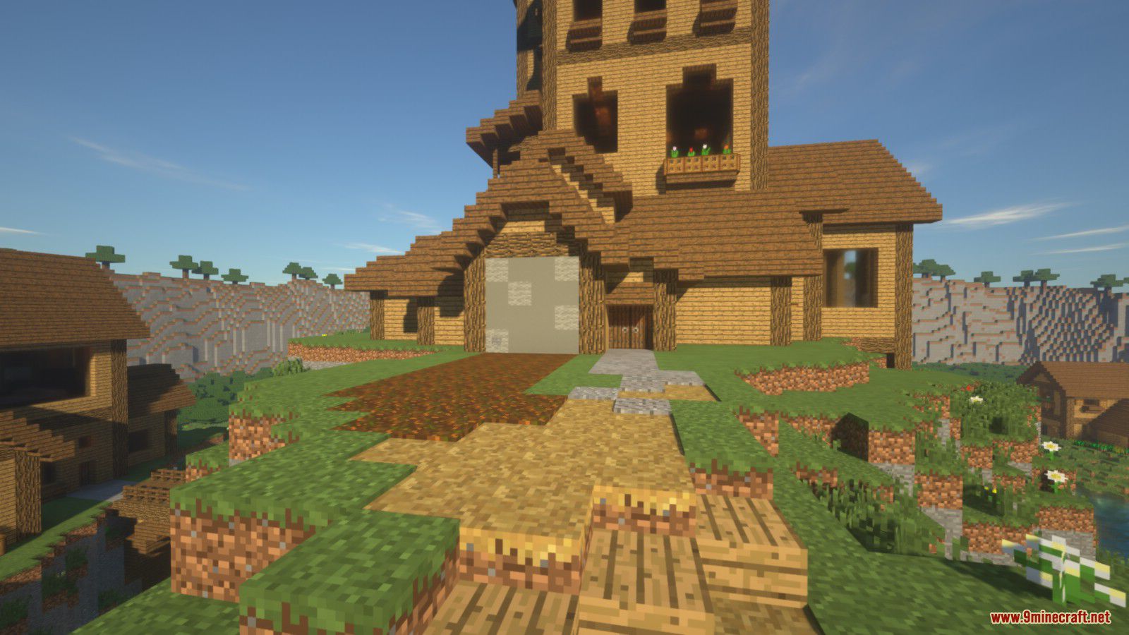 Cliffside Wooden Mansion Map Screenshots (10)