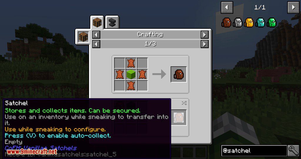 CoFH Vanilla+ Satchels mod for minecraft 01