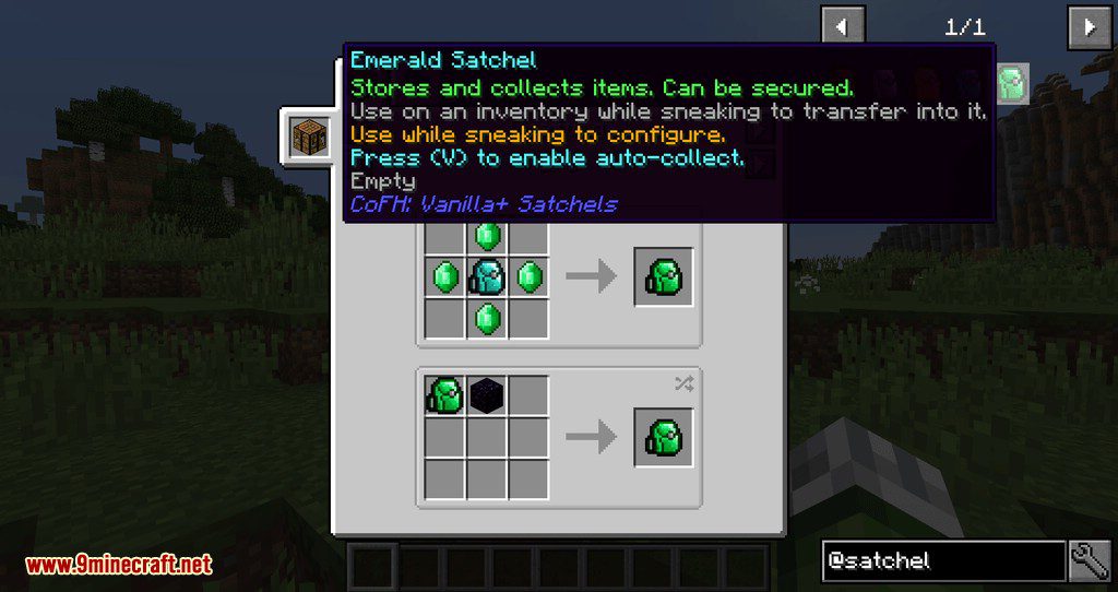 CoFH Vanilla+ Satchels mod for minecraft 04