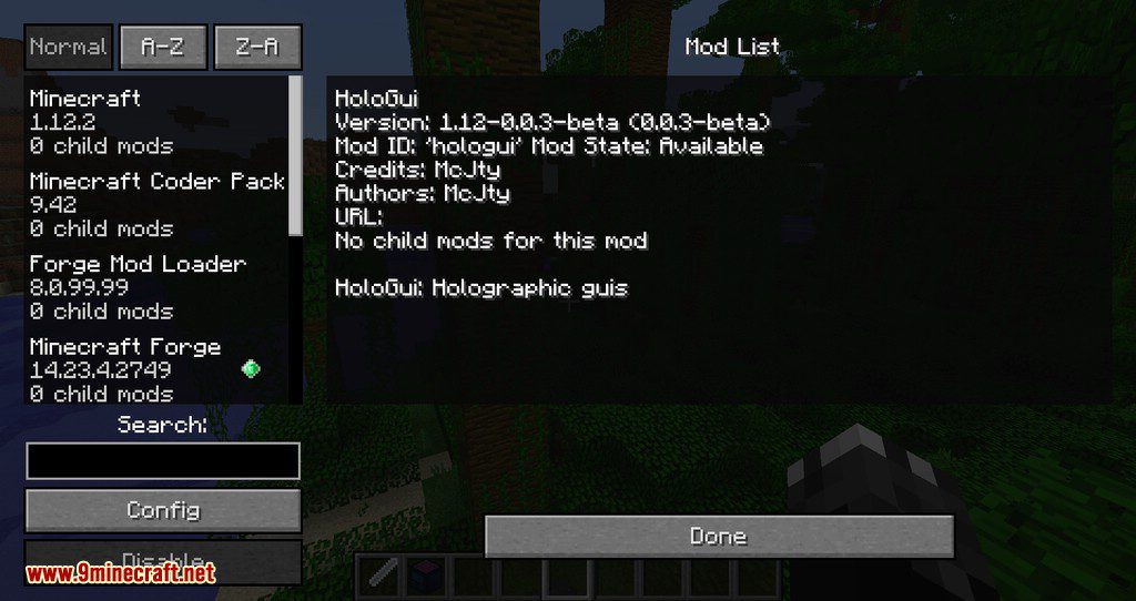 HoloGui mod for minecraft 02