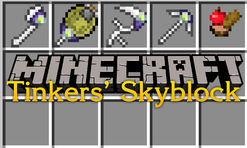 Tinkers Skyblock mod for minecraft logo