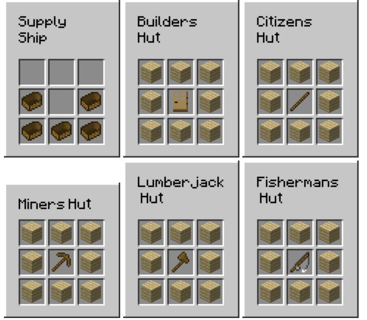Town Building Mod Crafting Recipes 1