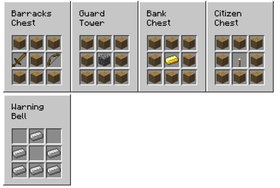 Town Building Mod Crafting Recipes 4