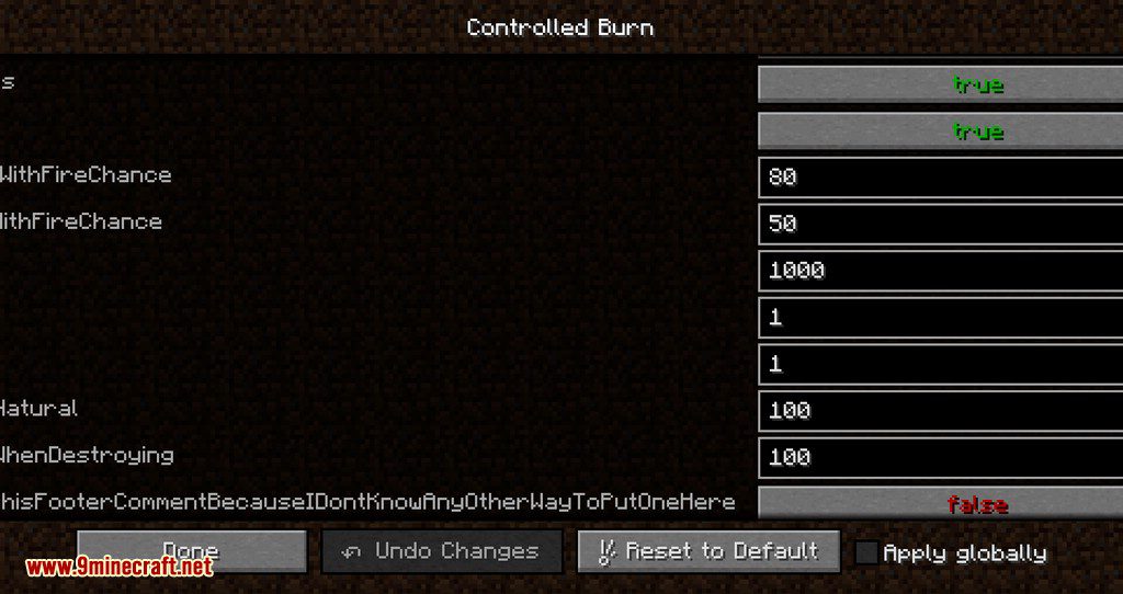 Controlled Burn mod for minecraft 09