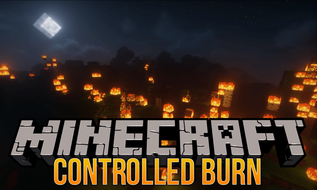 Controlled Burn mod for minecraft logo