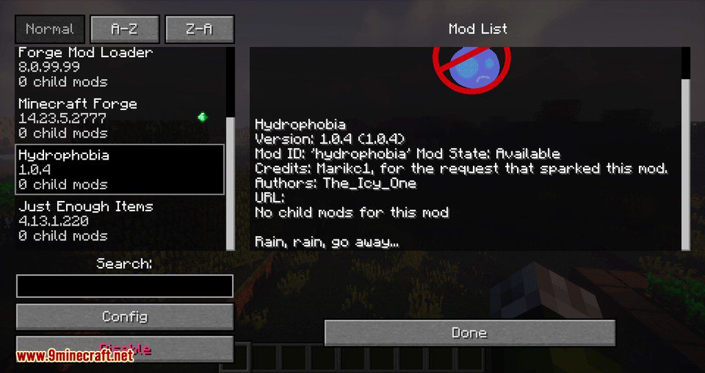 Hydrophobia mod for minecraft 01