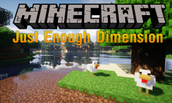 Just Enough Dimension mod for minecraft logo