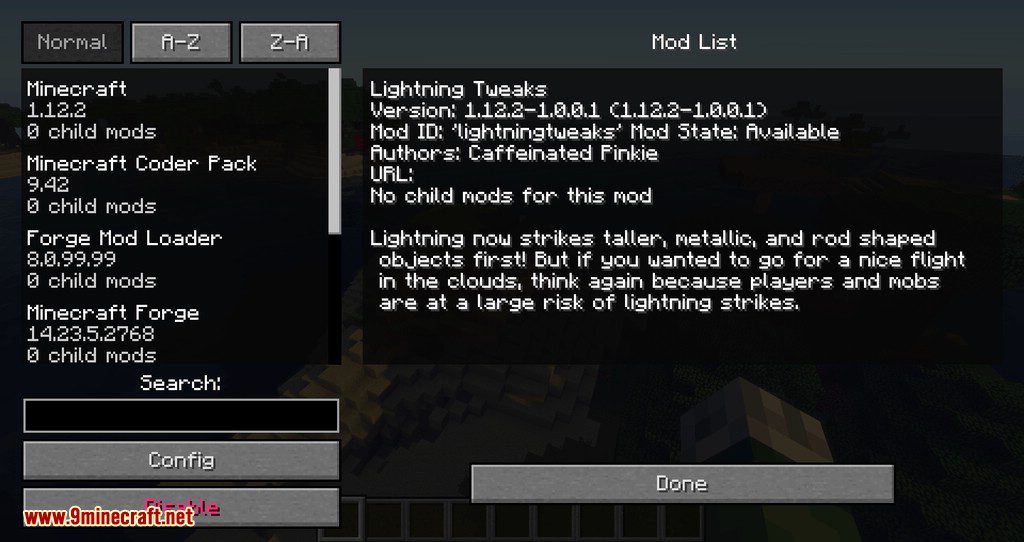 Lightning Tweaks mod for minecraft 01