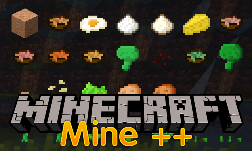 Mine++ mod for minecraft logo