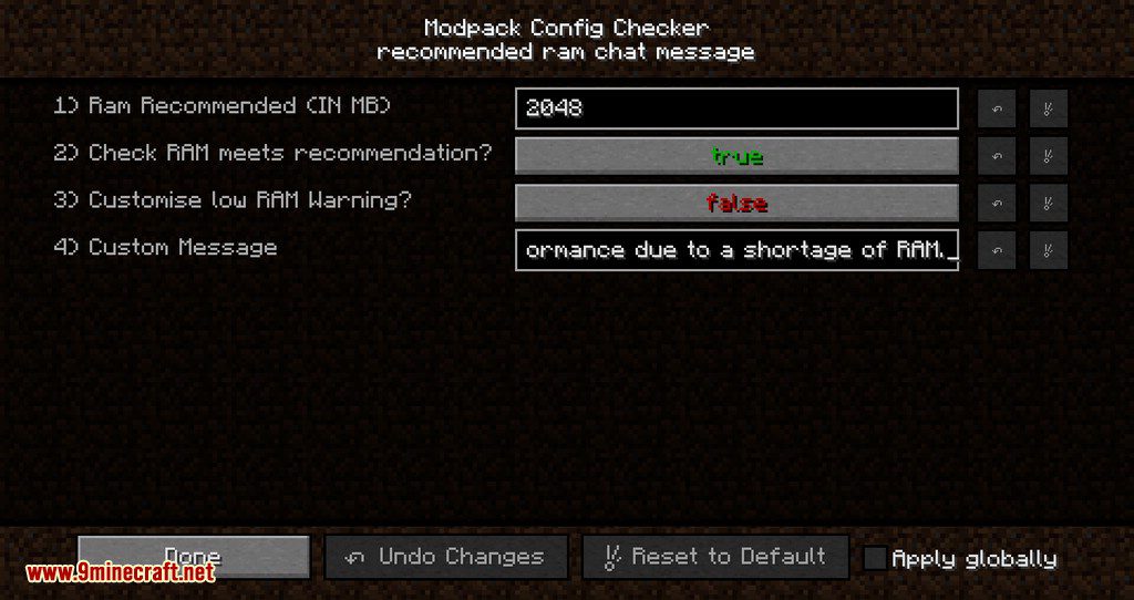 Modpack Configuration Checker Mod 1.12.2 is a highly configurable