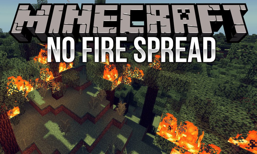 No Fire Spread mod for minecraft logo