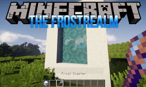 The Frostrealm mod for minecraft logo
