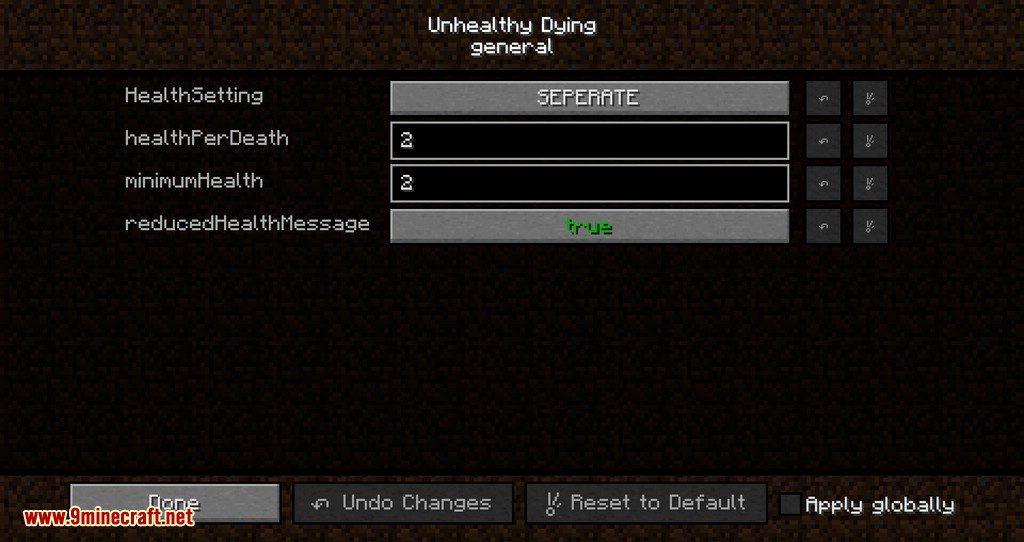 Unhealthy Dying mod for minecraft 02