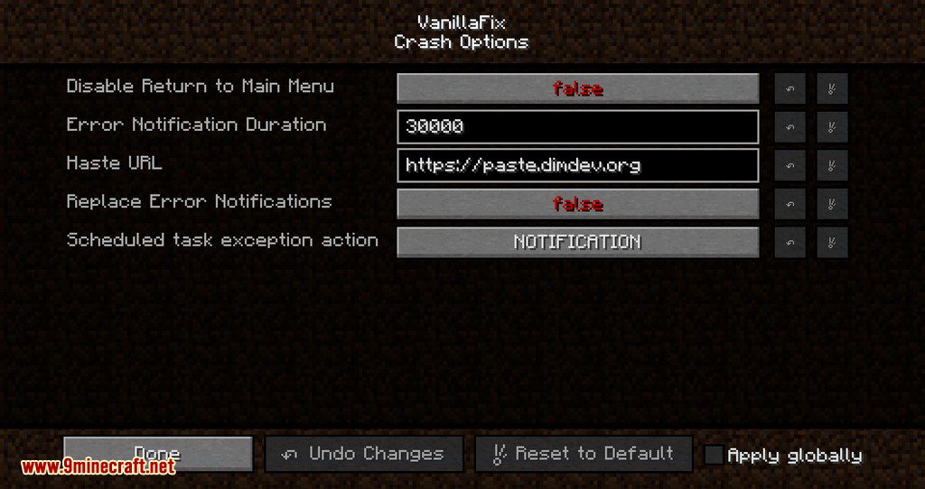 Vanilla Fix mod for minecraft 03