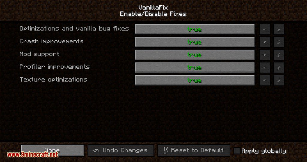 Vanilla Fix mod for minecraft 04
