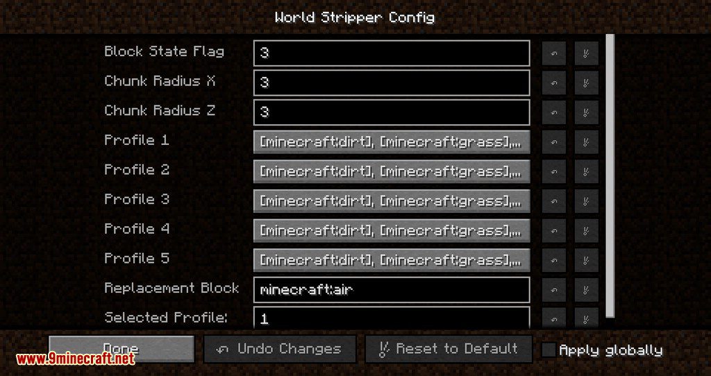 World Stripper mod for minecraft 07