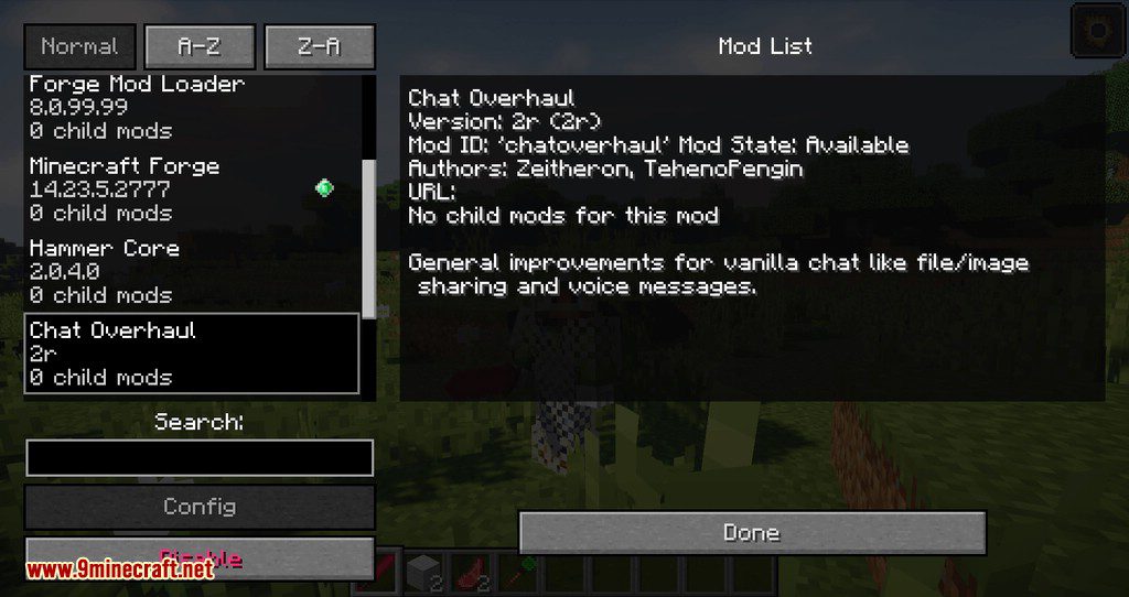 Chat Overhaul mod for minecraft 01