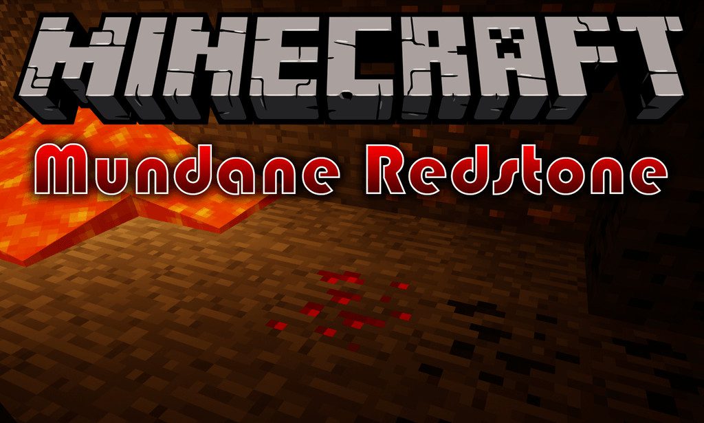 Mundane Redstone mod for minecraft logo