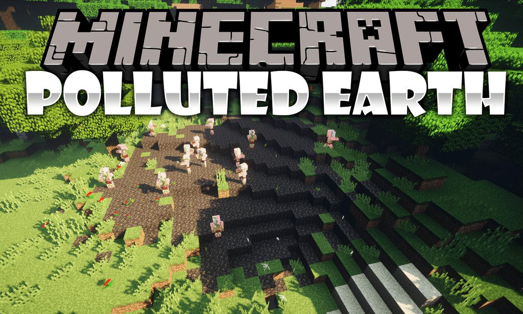 Polluted Earth mod for minecraft logo