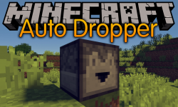 Auto Dropper mod for minecraft logo