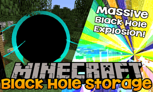 Black Hole Storage mod for minecraft logo