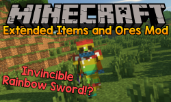 Extended Items and Ores Mod for minecraft logo