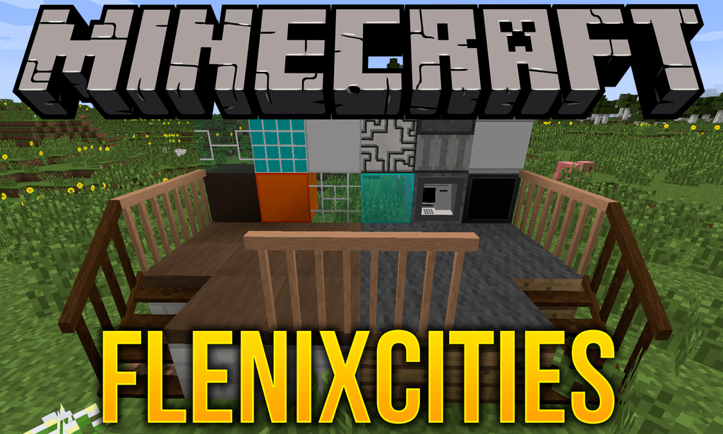 Flenix Cities mod for minecraft logo