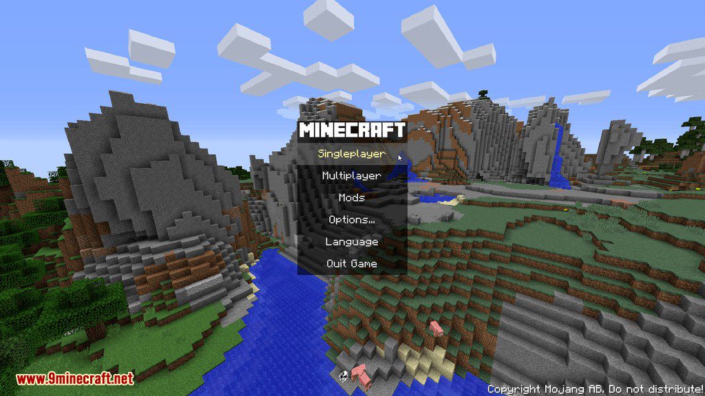 Main Menu Scale mod for minecraft 10