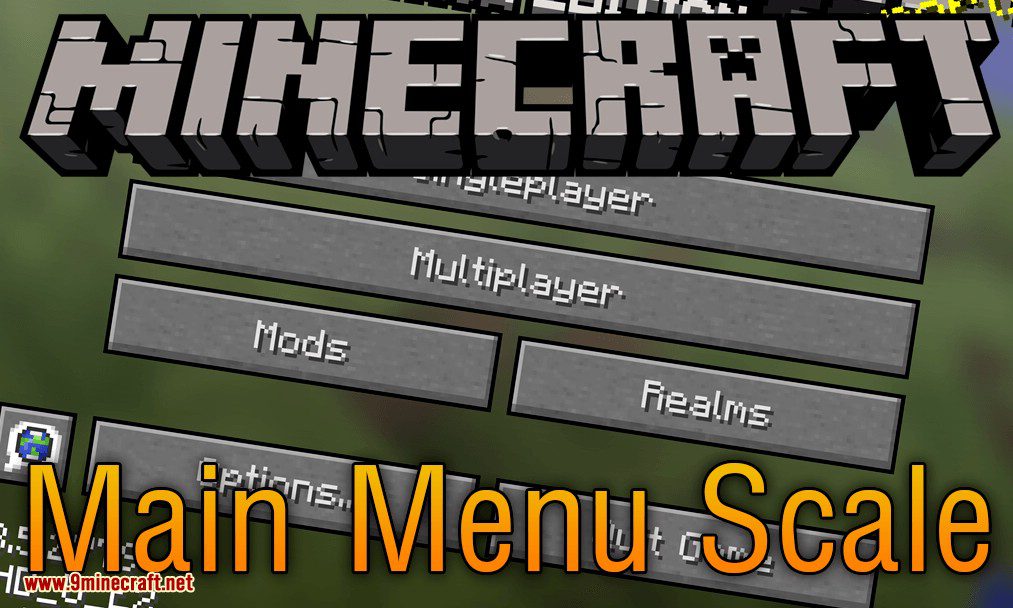 Main Menu Scale mod for minecraft logo