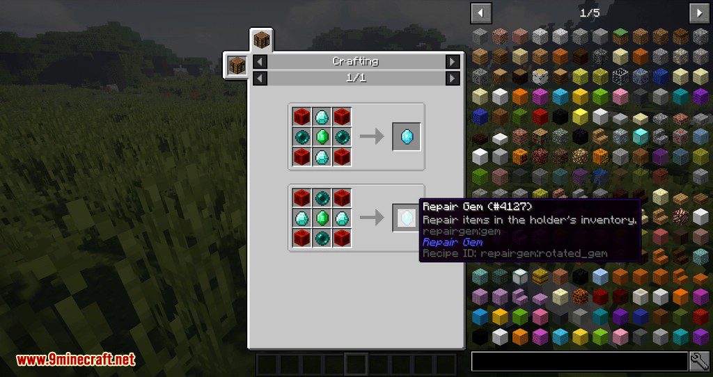 Repair Gem mod for minecraft 06