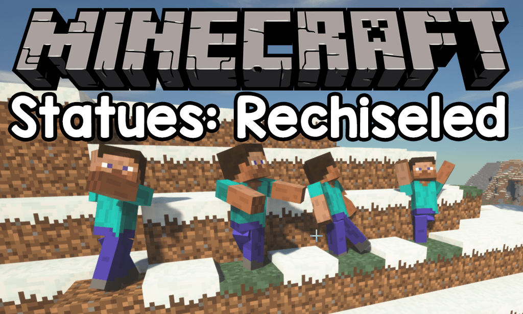 Statues Rechiseled mod for minecraft logo