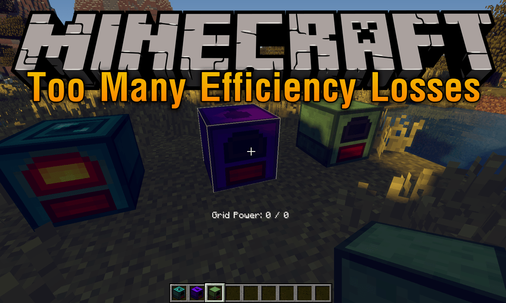 Too Many Efficiency Losses mod for minecraft logo