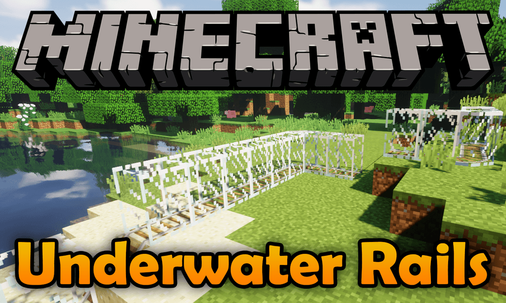 Underwater Rails mod for minecraft logo