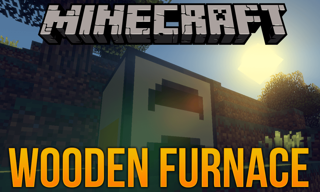 Wooden Furnace mod for minecraft logo