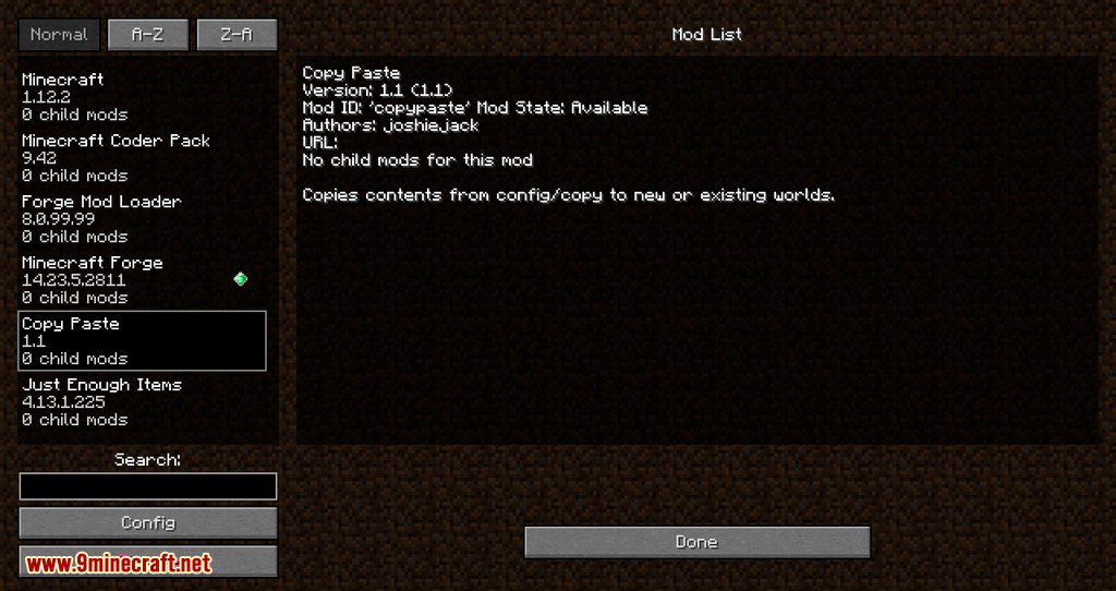 CopyPaste mod for minecraft 09