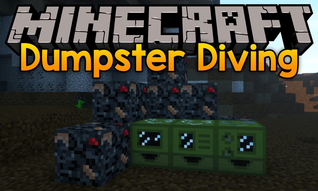 Dumpster Diving mod for minecraft logo