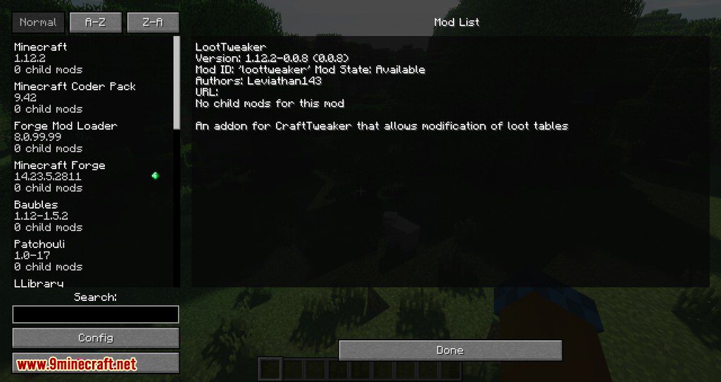 LootTweaker mod for minecraft 01